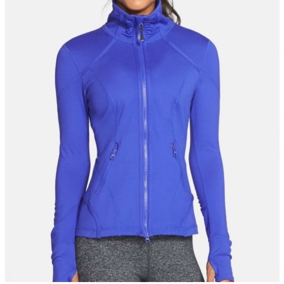 Zella Bright Vibrant Purple-Blue Workout Jacket Moisture Wicking XXL NWT - Picture 9 of 9